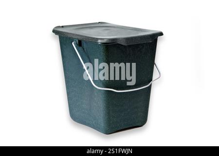 Waste bin for organic waste against a white background Stock Photo - Alamy