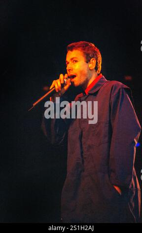 Adam Yauch in the Beastie Boys performing at T in the Park Festival 1998. Stock Photo