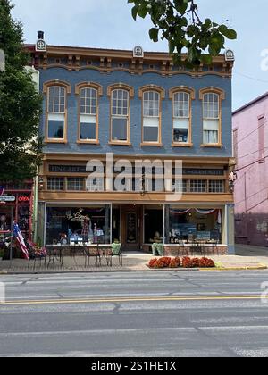 One of the historic buildings on Main Street, Madison, Indiana Stock Photo