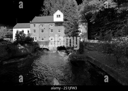 View of Narborough Mill, river Nar, Narborough village, North Norfolk, England, UK Stock Photo