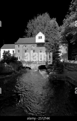 View of Narborough Mill, river Nar, Narborough village, North Norfolk, England, UK Stock Photo