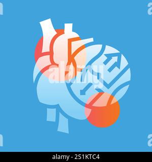Aortic regurgitation line black icon. Sign for web page, mobile app, button, logo. Vector isolated button. Editable stroke. Stock Vector