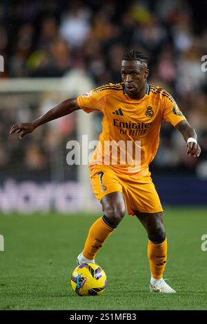 Match Real Vinicius Junior of Real Madrid seen in action during warm-up before ...
