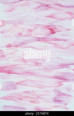 Red and purple hand drawn abstract pattern on white paper background. Graphic resource. Stock Photo