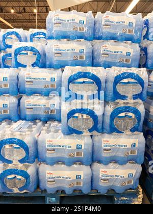 Meijer store brand bottled water at a Meijer store in Davison Michigan USA Stock Photo