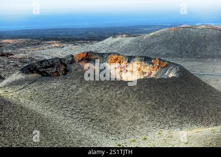 2016, Raimund Franken, Model Release:Not, Property Release: Not Timanfaya National Park, Lanzarote, Fire Mountains of Timanfaya National Park, Montana Stock Photo