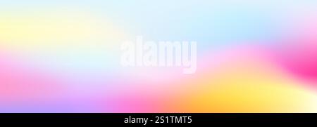Modern gradient mesh web banner. Abstract banner background Stock Vector