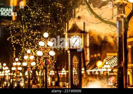 Steam Clock, Gastown, Vancouver, British Columbia, Canada Stock Photo