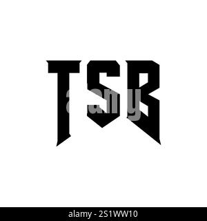 TSB letter logo design for technology company. TSB logo design black ...