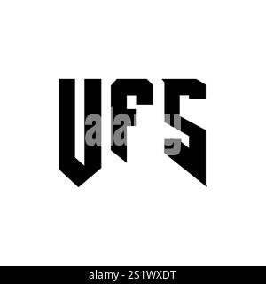 UFS letter logo design for technology company. UFS logo design black ...