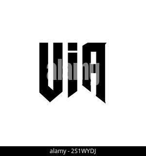 UIA letter logo design for technology company. UIA logo design black ...