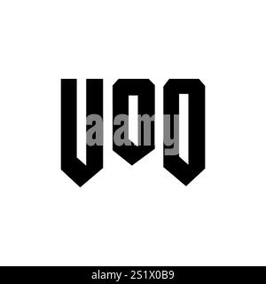 UOO letter logo design for technology company. UOO logo design black ...