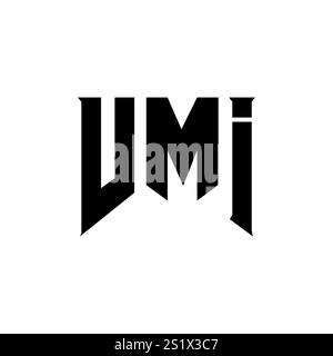VMI letter logo design for technology company. VMI logo design black ...