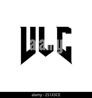VLC letter logo design for technology company. VLC logo design black ...