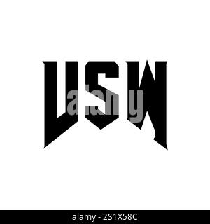 VSW letter logo design for technology company. VSW logo design black ...
