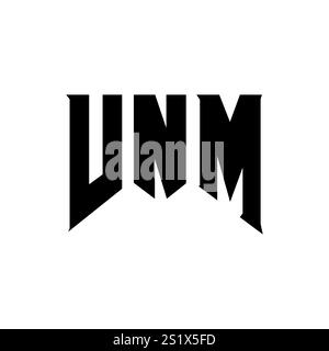 VNM letter logo design for technology company. VNM logo design black ...
