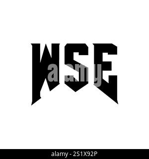 Alphabet letter icon logo WSE Stock Vector Image & Art - Alamy