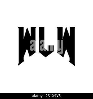 WLW letter logo design for technology company. WLW logo design black ...