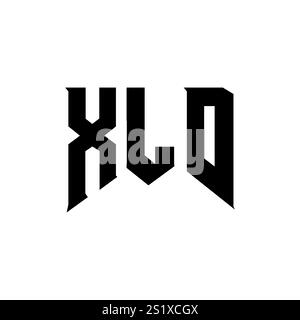 XLD letter logo design for technology company. XLD logo design black ...