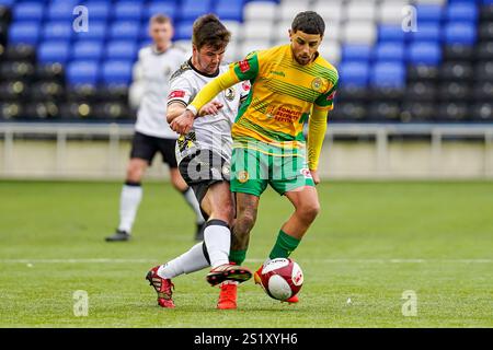 Widnes, UK. Saturday 4th January 2025, Northern Premier League Division One West, Widnes FC Vs Runcorn Linnets At DCBL Stadium, Credit James Giblin/Alamy Live News. Stock Photo