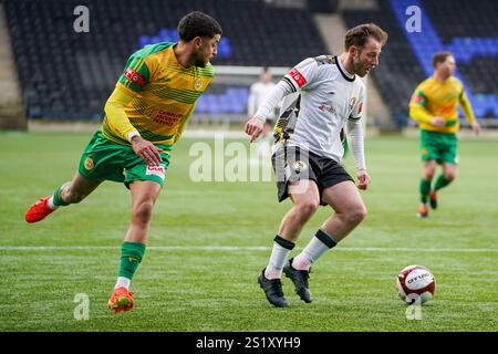 Widnes, UK. Saturday 4th January 2025, Northern Premier League Division One West, Widnes FC Vs Runcorn Linnets At DCBL Stadium, Credit James Giblin/Alamy Live News. Stock Photo