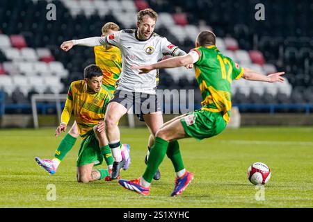 Widnes, UK. Saturday 4th January 2025, Northern Premier League Division One West, Widnes FC Vs Runcorn Linnets At DCBL Stadium, Credit James Giblin/Alamy Live News. Stock Photo