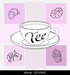 Logo, sign of the coffee shop. Stock Vector