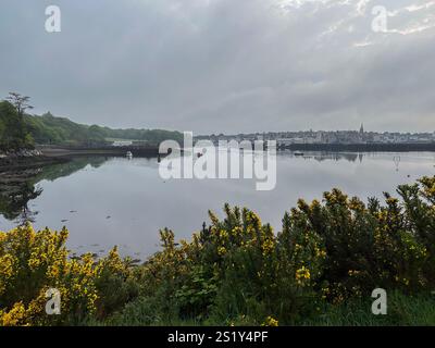 Entrance to Stornoway harbour, Isle of Lewis, Western Isles, Scotland Stock Photo