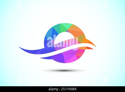 English alphabet with swoosh or ocean wave logo design. Graphic ...