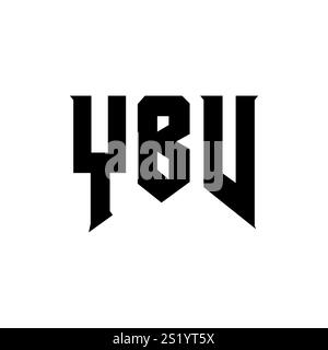 YBV letter logo design for technology company. YBV logo design black ...