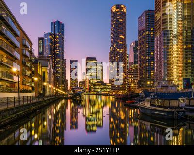 The skyscrapers of Canary Wharf in London, UK Stock Photo - Alamy