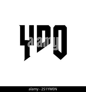 YDO letter logo design for technology company. YDO logo design black ...