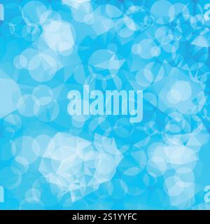 Abstract geometric blue background. Multi-colored triangle template Stock Vector