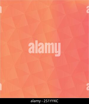 Pattern of geometric shapes in soft orange tones. Geometric triangle for your text, as a coating, template. Stock Vector