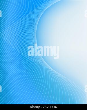 Blue wavy background. Business Template Stock Vector