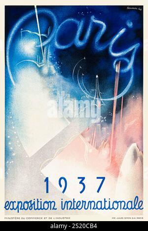 1937 affichette ‘Exposition Internationale Paris’, Beaudoin et Lods 1937 affichette ‘Exposition Internationale Paris’, Beaudoin et Lods
