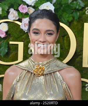 Rachel Smith arrives at the 82nd Golden Globes on Sunday, Jan. 5, 2025