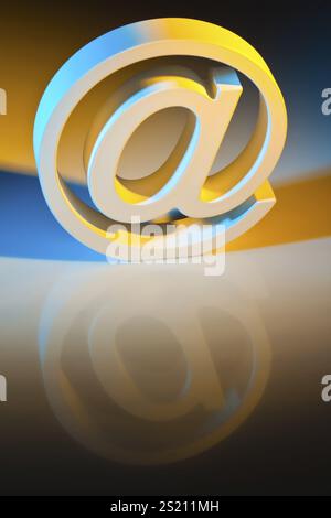 The e-mail sign. Modern communication on the Internet. Austria Stock Photo