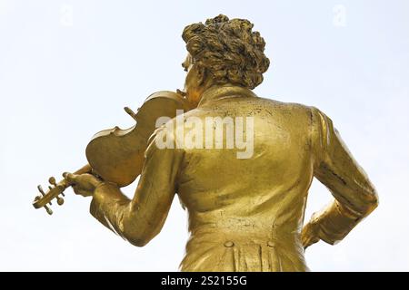 Austria, Vienna, Johann Strauss Monument Austria, Europe Stock Photo