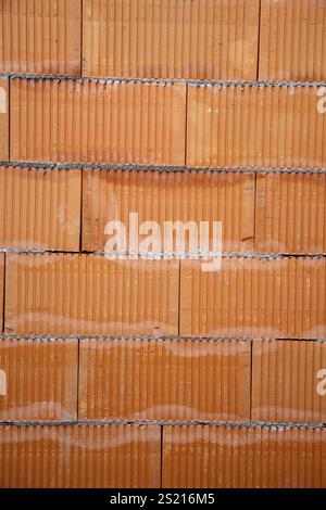 A detached house is built in solid construction with bricks. Thermal ...