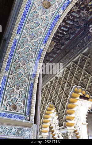 Spain, Andalusia. The Alcazar in Seville is one of the landmarks of the city of Austria, Europe Stock Photo