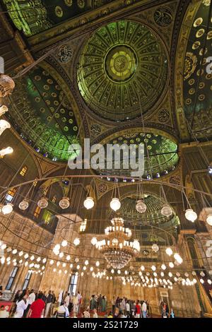 Egypt, Cairo. Mohammed Ali Mosque. Interior view. Austria, Africa Stock Photo