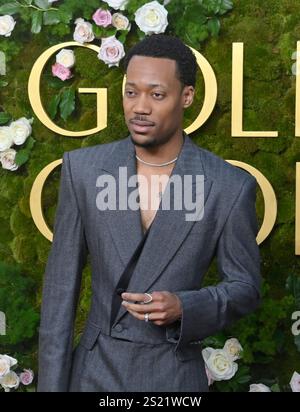 Tyler James Williams arrives at the 82nd Golden Globes on Sunday, Jan