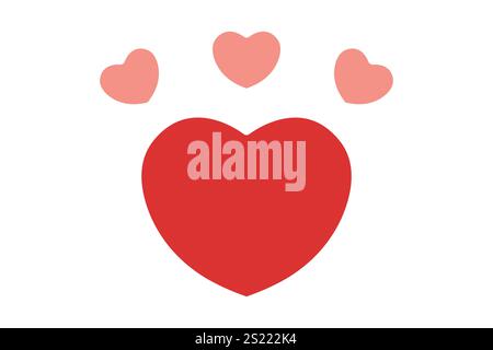 Heart icon. solid icon style. icon related to valentine. valentine day elements vector illustration Stock Vector