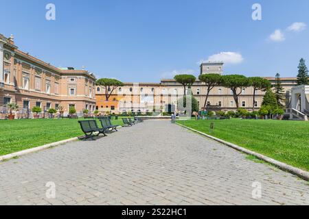 Square Garden, Vatican City. Stock Photo