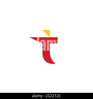 Letter T Logo Design Vector. T Initial Icon Stock Vector