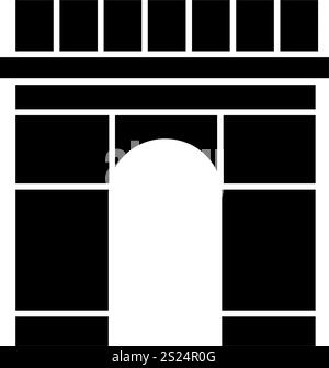 Triumphal arch, Paris vector icon Stock Vector Image & Art - Alamy