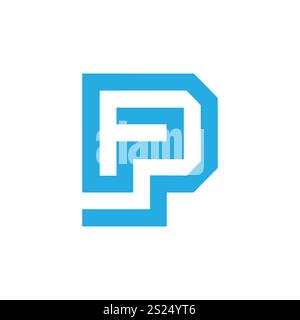 initial pf letter logo, initial fp letter logo, pf logo, pf icon, pf symbol, pf letter, pf initial, fp logo, fp icon, fp symbol, fp letter, fp design. Stock Vector