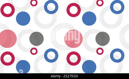 Abstract modern background with circle elements. Digital technology concept. vector illustration Stock Vector