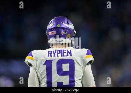 Minnesota Vikings quarterback Brett Rypien (19) takes part in drills